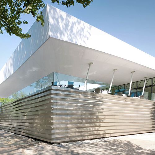Intradosso in composito - CASINO BREGENZ - ALUCOBOND - in alluminio