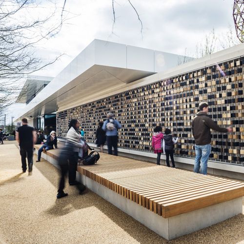 Intradosso in composito - THE PODIUM - OLYMPIC PARK - ALUCOBOND - in alluminio