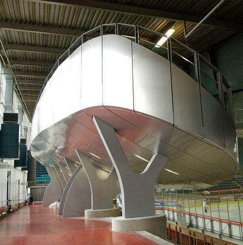 Pannello in composito di rivestimento - PATINOIRE DES VERNETS - ICE SKATING RING - ALUCOBOND - per interni / per soffitto / per tetto
