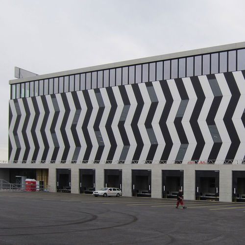 Rivestimento di facciata in pannelli - LAGERHÄUSER SCHAFISHEIM - ALUCOBOND - in alluminio / in composito / a incastro