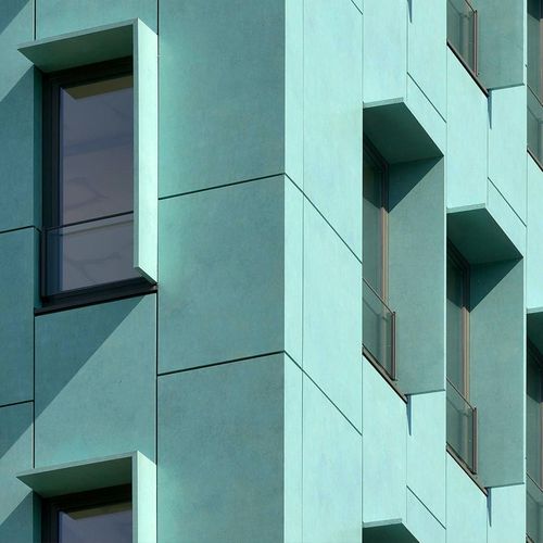 Rivestimento di facciata in pannelli - ALUCOBOND® VINTAGE - ALUCOBOND - in gesso / in alluminio / in composito