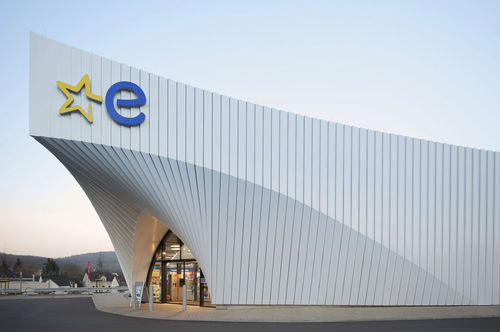 Lastra di paramento in composito - EURONICS - ALUCOBOND - in alluminio / per facciate / per esterni