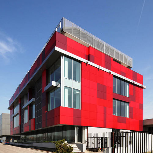 Rivestimento di facciata in pannelli - RETAIL DESIO - ALUCOBOND - in alluminio / in composito / a incastro