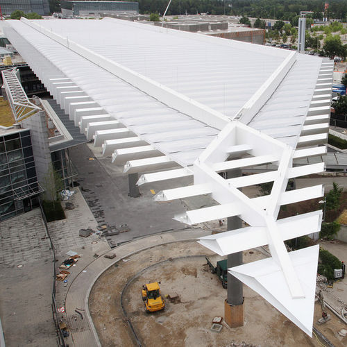 Pannello in composito da costruzione - EXHIBITION NÜRNBERG - ALUCOBOND - per edificio / per tettoia d'entrata / per frangisole