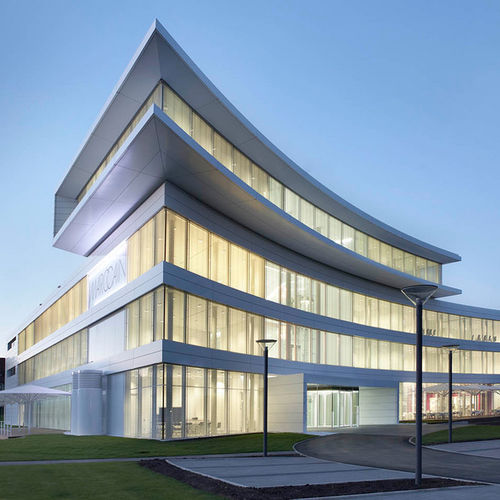 Rivestimento di facciata a cassetta - MARC CAIN HAUPTVERWALTUNG - ALUCOBOND - in alluminio / in composito / a incastro