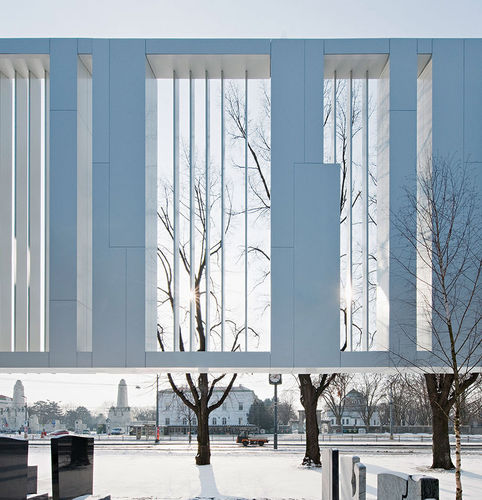 Rivestimento di facciata in pannelli - FUNERAL HOME - WIEN - ALUCOBOND - in alluminio / in composito / a incastro