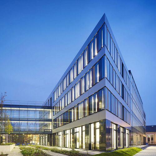Rivestimento di facciata a cassetta - MAFINEX TECHNOLOGIEZENTRUM - ALUCOBOND - in composito / in alluminio / a incastro