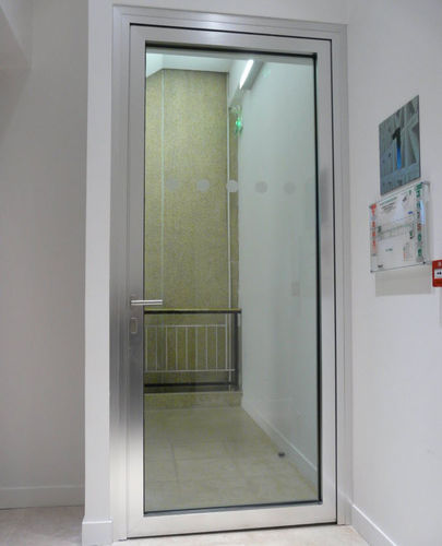 Porta da interno - ALUPROTEC BP1V - SVF - in alluminio / battente / vetrata