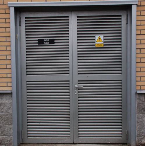 Porta di servizio - Gutkowski - in alluminio / battente / senza vetri