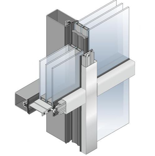 Facciata continua a montanti e traversi - FORSTER TERMFIX VARIO HI - Gutkowski - in metallo e in vetro / con isolamento integrato