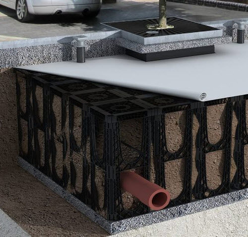 Modulo per attecchimento alberi in HDPE - ROOTSPACE® 600 - GreenBlue Urban Ltd