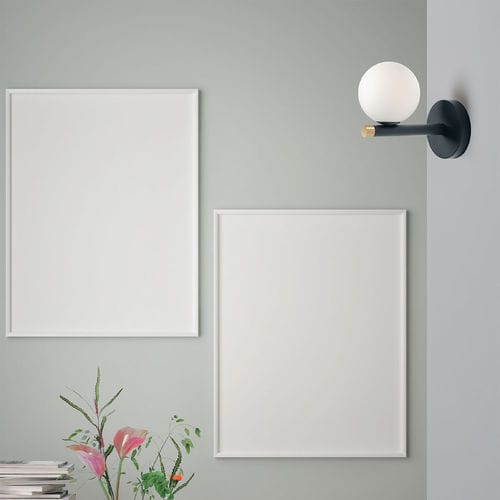 Applique contemporanea - POMÌ - Miloox - da interno / in ottone spazzolato / in ottone