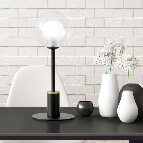 Lampada da tavolo - COSMO - Miloox - in metallo verniciato / in vetro borosilicato / contemporanea