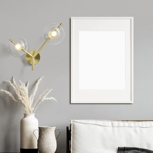 Applique contemporanea - CAMELY - Miloox - da interno / in metallo / in vetro