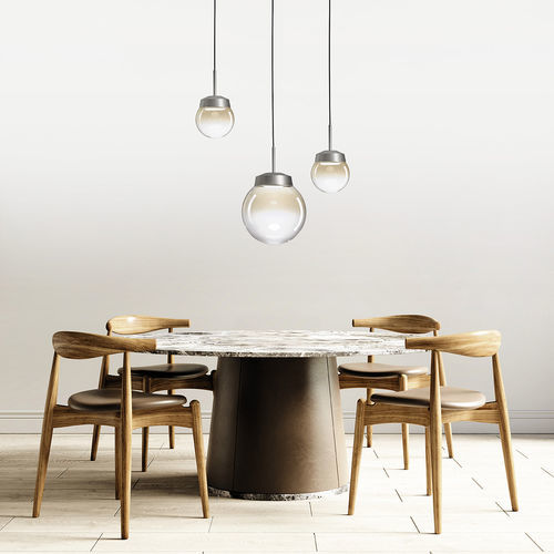 Lampada a sospensione - JOTTO - Miloox - in acciaio / in vetro / in vetro borosilicato