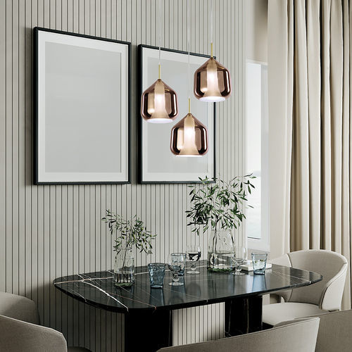 Lampada a sospensione - X-RAY - Miloox - in rame / in bronzo / in vetro