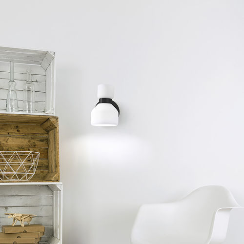 Lampada a sospensione - FIFTY - Miloox - in ottone spazzolato / in acciaio / in opalina