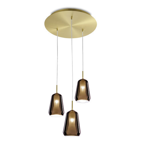 Lampada a sospensione - X-RAY - Miloox - in rame / in bronzo / in vetro