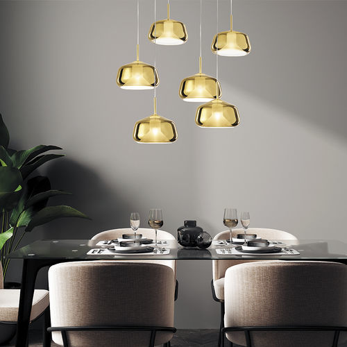 Lampada a sospensione - X-RAY - Miloox - in rame / in bronzo / in vetro