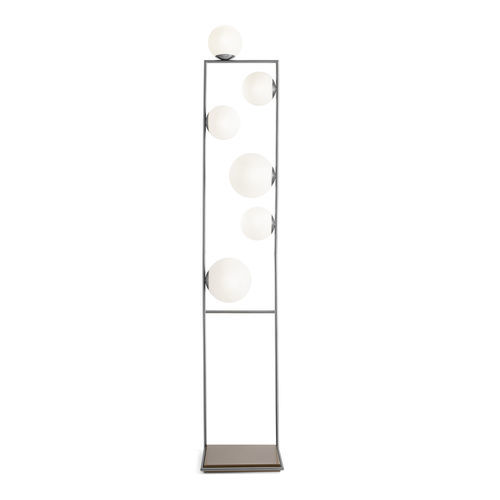 Lampada da pavimento - BUBLE - Miloox - in bronzo / in acciaio / in opalina