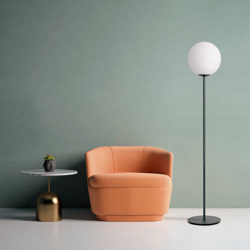Lampada da pavimento - JUGEN - Miloox - in metallo / in opalina / in vetro