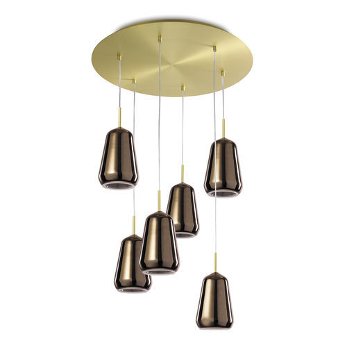 Lampada a sospensione - X-RAY - Miloox - in rame / in bronzo / in vetro