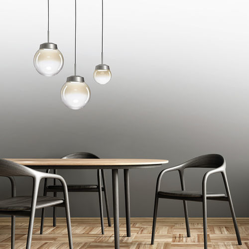 Lampada a sospensione - JOTTO - Miloox - in acciaio / in vetro / in vetro borosilicato