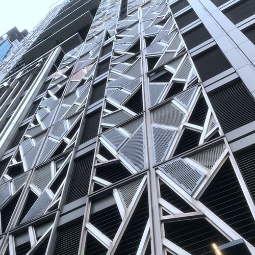 Rivestimento di facciata in fogli - MCT-004 - M-City Aluminum Co., Ltd. - in alluminio / perforato / 3D