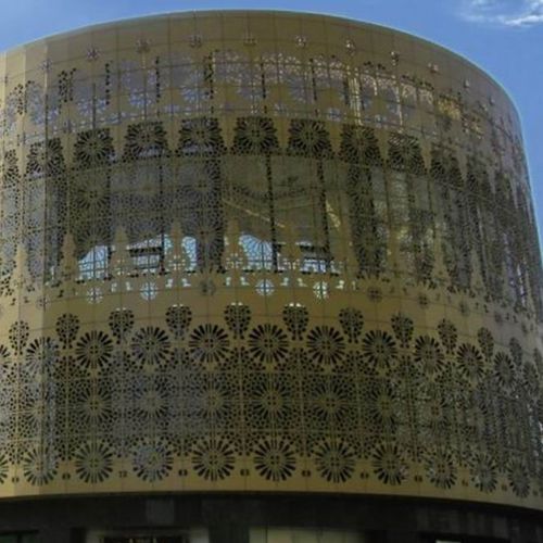 Facciata continua in pannelli - MCT-004 - M-City Aluminum Co., Ltd. - in alluminio / decorativa / perforata