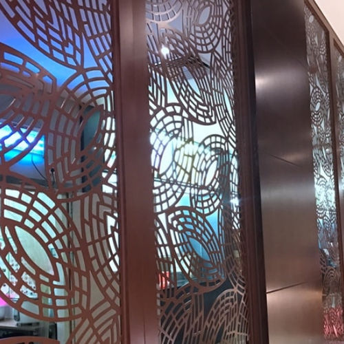 Lamiera metallica perforata - MCT-004 - M-City Aluminum Co., Ltd. - decorativa / in alluminio / per interni
