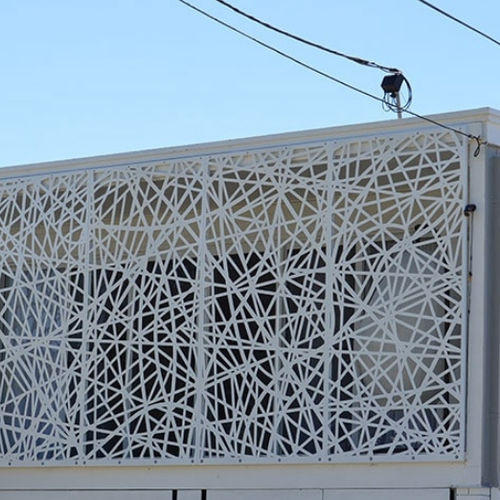 Rivestimento di facciata in pannelli - MCT-004 - M-City Aluminum Co., Ltd. - in alluminio / perforato / aspetto metallo