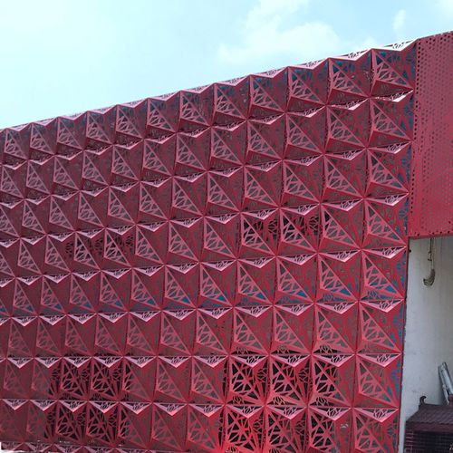Rivestimento di facciata in pannelli - MCT-3D - M-City Aluminum Co., Ltd. - in alluminio / perforato / 3D