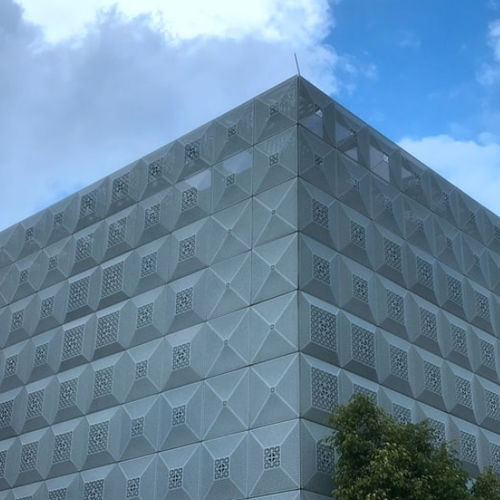Rivestimento di facciata in pannelli - MCT-N01 - M-City Aluminum Co., Ltd. - in alluminio / in PVDF / perforato