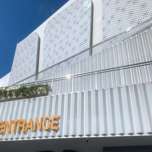 Lamiera metallica perforata - MCT-N01 - M-City Aluminum Co., Ltd. - grecata / in alluminio / per rivestimento di facciata