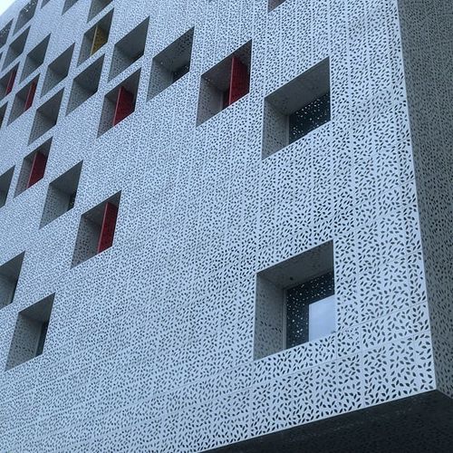 Rivestimento di facciata in pannelli - MCT-N01 - M-City Aluminum Co., Ltd. - in alluminio / perforato / aspetto metallo