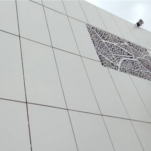 Rivestimento di facciata in pannelli - MCT-004 - M-City Aluminum Co., Ltd. - in alluminio / in lamiera forata / liscio