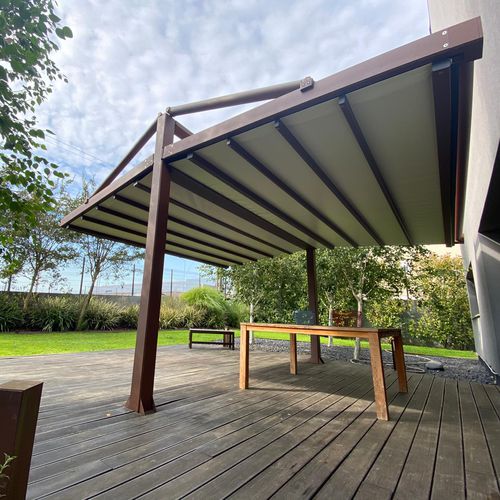 Pergola autoportante - DAKLHA ESTAY - Sahara Pergolas - in alluminio / in acciaio / con copertura in tela