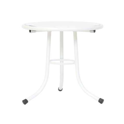 Tavolo d'appoggio contemporaneo - model 7 - ARCALO - in metallo / con supporto in metallo / rotondo
