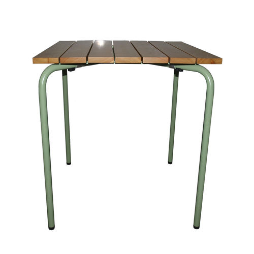 Tavolo contemporaneo - mod. 42 - ARCALO - in legno / con supporto in metallo / rettangolare
