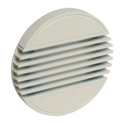 Griglia di ventilazione in alluminio - BIM2 - ALDES - rotonda / professionale / bianca