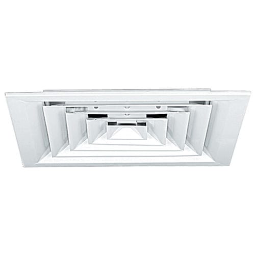 Diffusore d'aria da soffitto - SF 704 SERIES - ALDES - quadrato / in acciaio / per uso residenziale