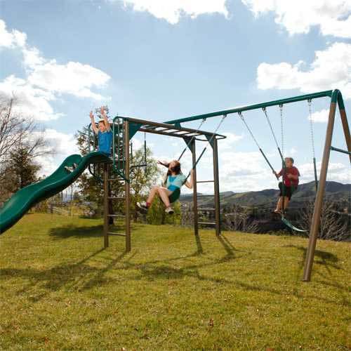 Struttura ludica per parco giochi - MONKEY BAR ADVENTURE SWING SET - Lifetime - in polietilene