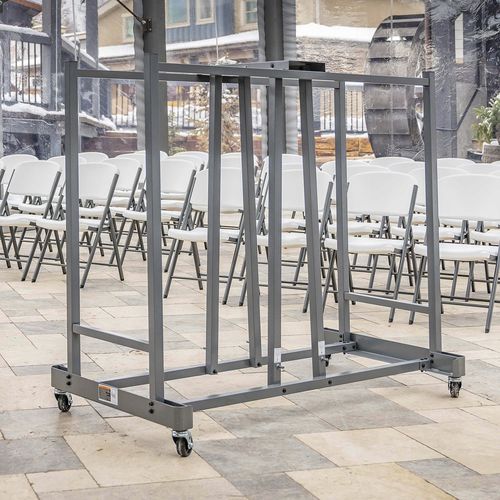 Carrello portasedie - 80134 - Lifetime - contract / in acciaio con rivestimento a polvere