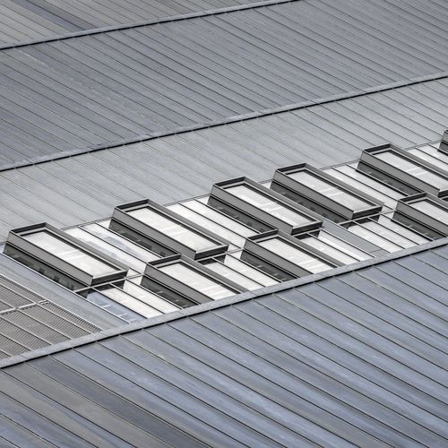 Lucernario per shed - Forzon - con cornice di supporto in lamiera / in metallo / in vetro