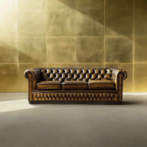 Divano letto - CLUB  - Harleq - chesterfield / in pelle / con braccioli