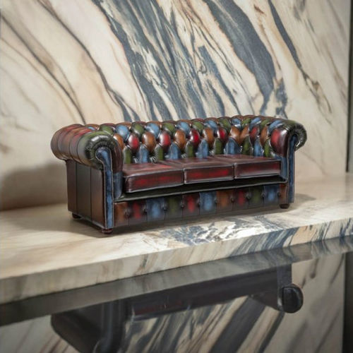 Divano vintage - Harleq - in pelle / su misura / club