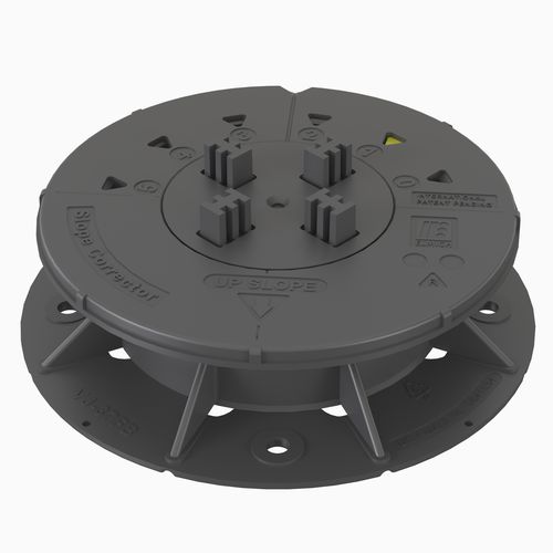 Supporto per pavimento sopraelevato in polipropilene - VERSIJACK® VJ-F1 42-55 mm - Elmich Pte Ltd - da esterno / da interno / regolabile