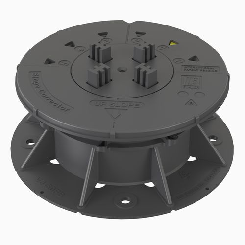 Supporto per pavimento sopraelevato in polipropilene - VERSIJACK® VJ-F2 55-79 mm - Elmich Pte Ltd - da esterno / da interno / regolabile