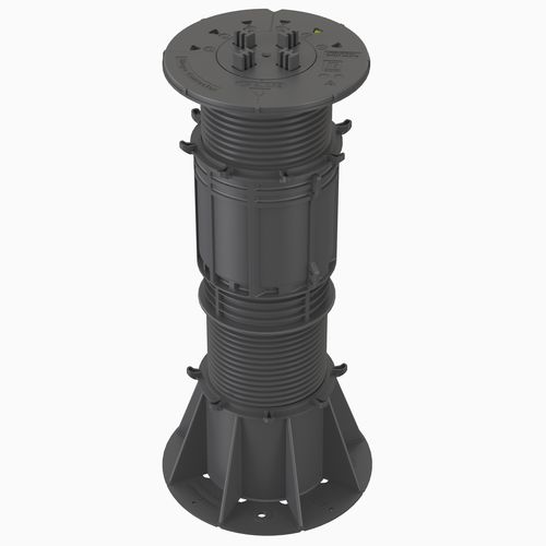 Supporto per pavimento sopraelevato in polipropilene - VERSIJACK® VJ-F6 282-451 mm - Elmich Pte Ltd - da esterno / da interno / regolabile