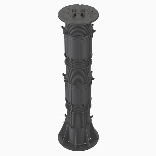 Supporto per pavimento sopraelevato in polipropilene - VERSIJACK® VJ-F8 442-696 mm - Elmich Pte Ltd - da esterno / da interno / regolabile